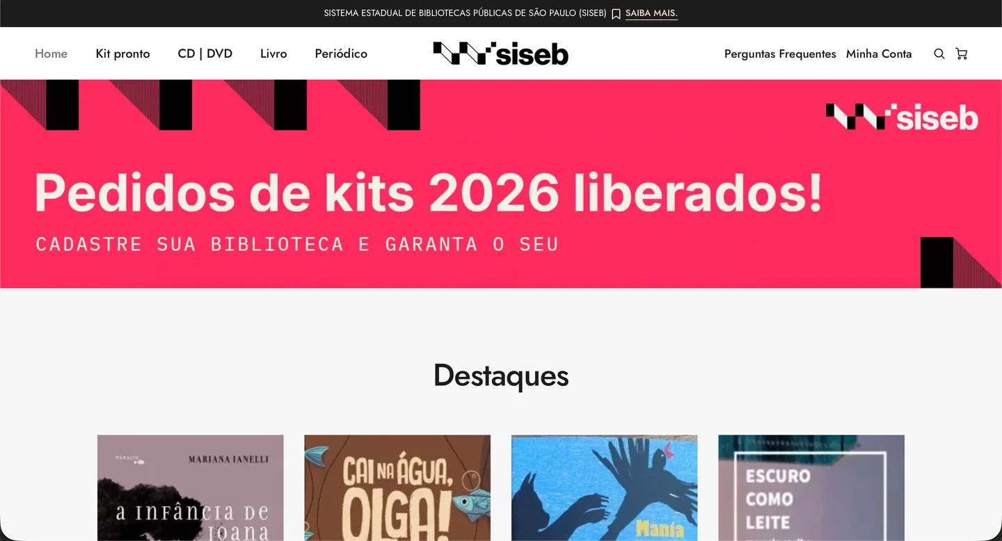Plataforma SISEB desenvolvida pela SmartFlow